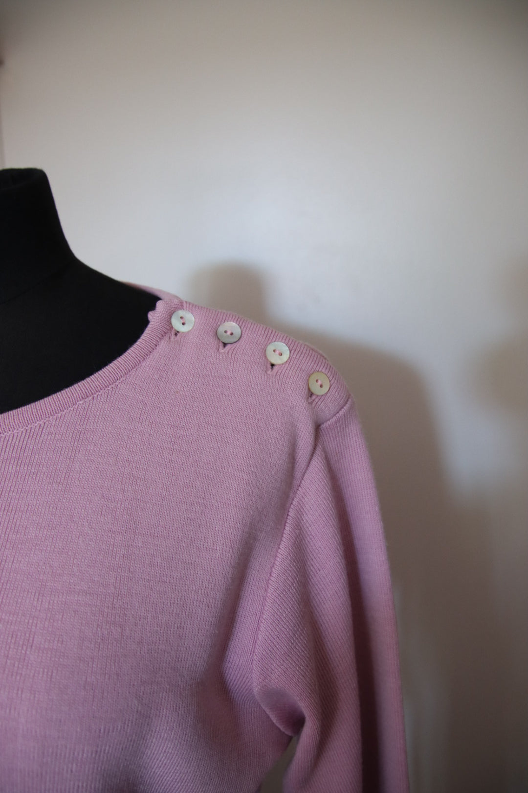 Pull rose 50 % laine mérinos - Foxyfrip