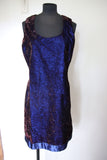 Robe velour bleu violette vintage - Foxyfrip