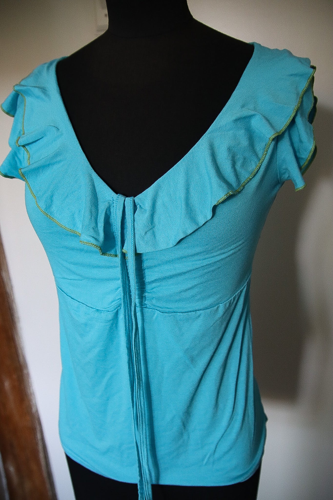 Top bleu vintage