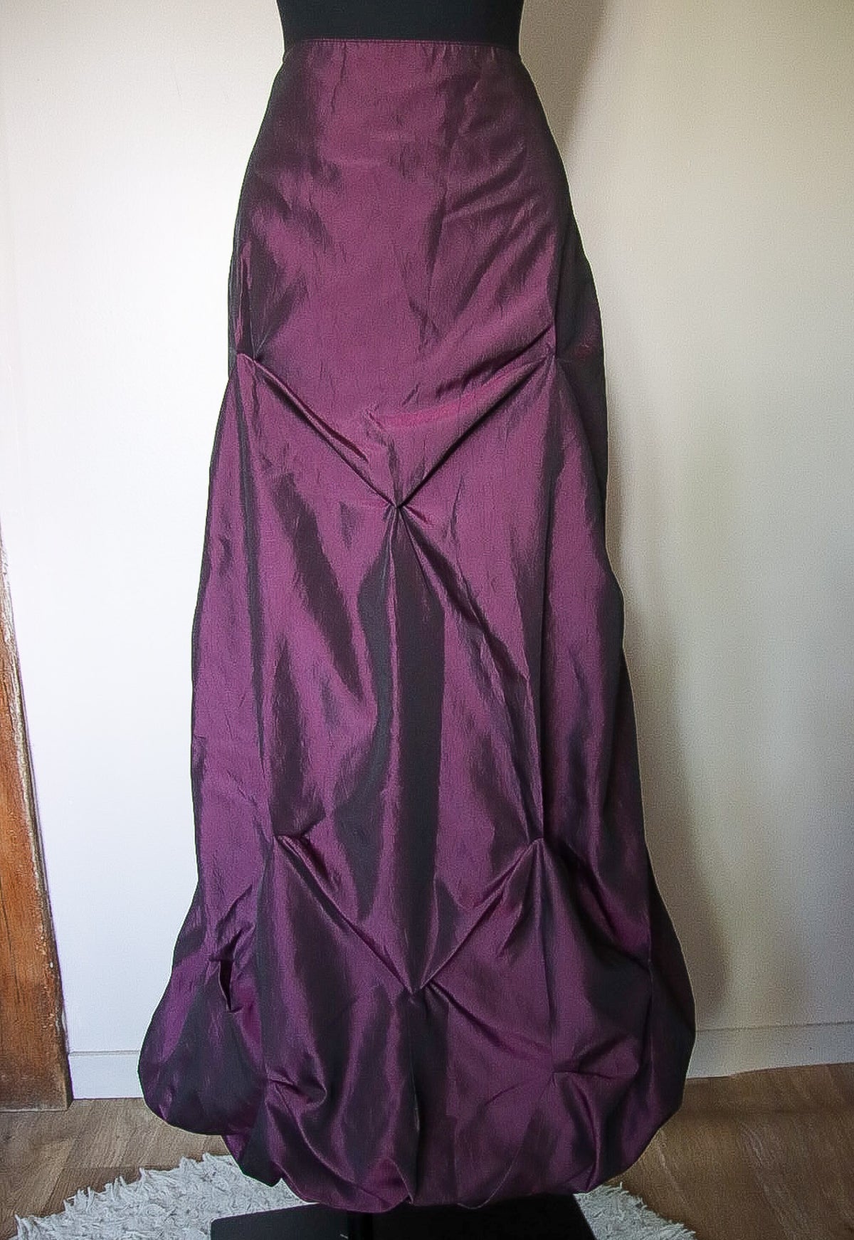 Jupe longue violette prune vintage