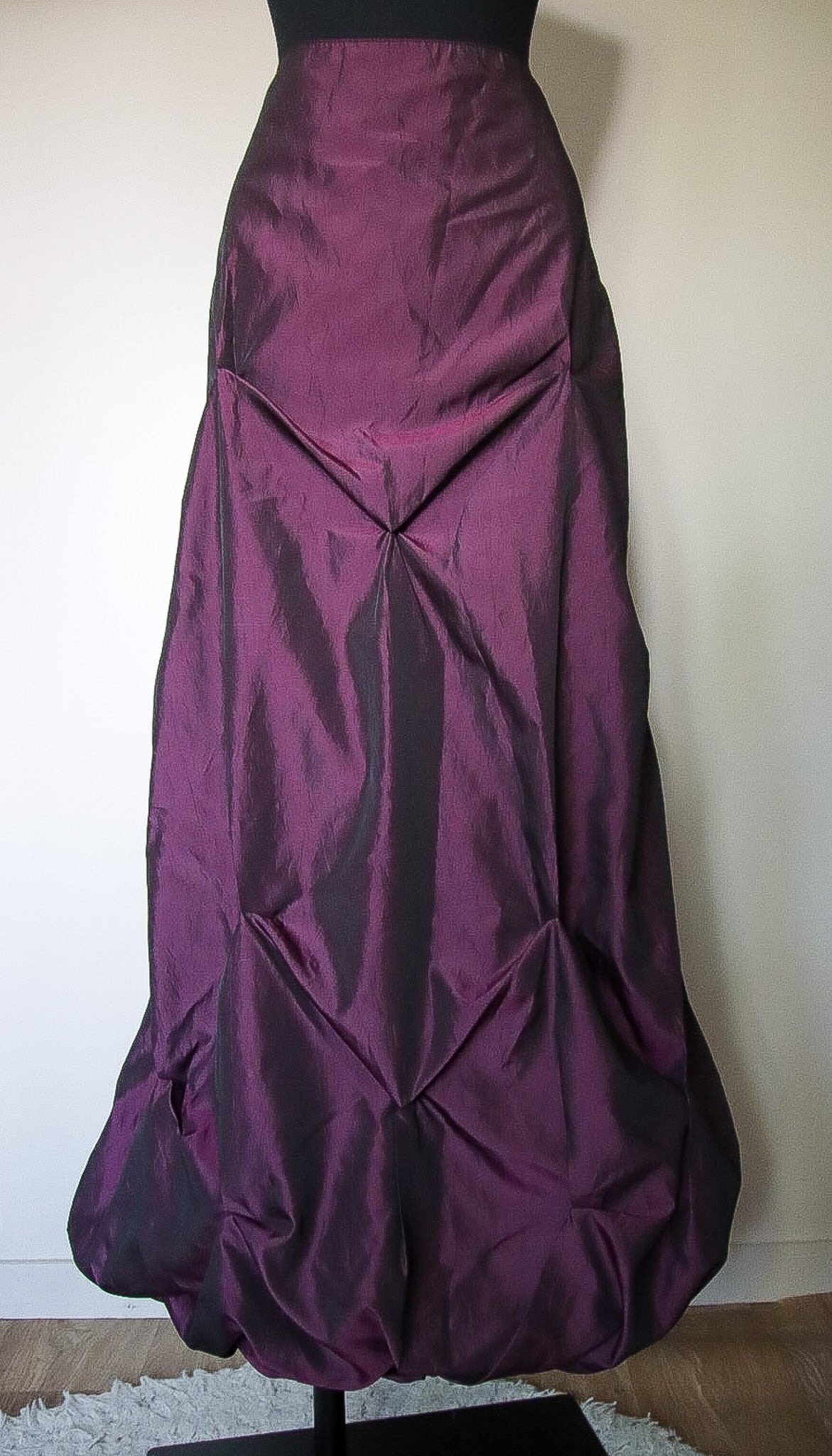 Jupe longue violette prune vintage