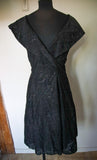 Robe noire avec paillettes vintage