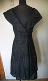 Robe noire avec paillettes vintage