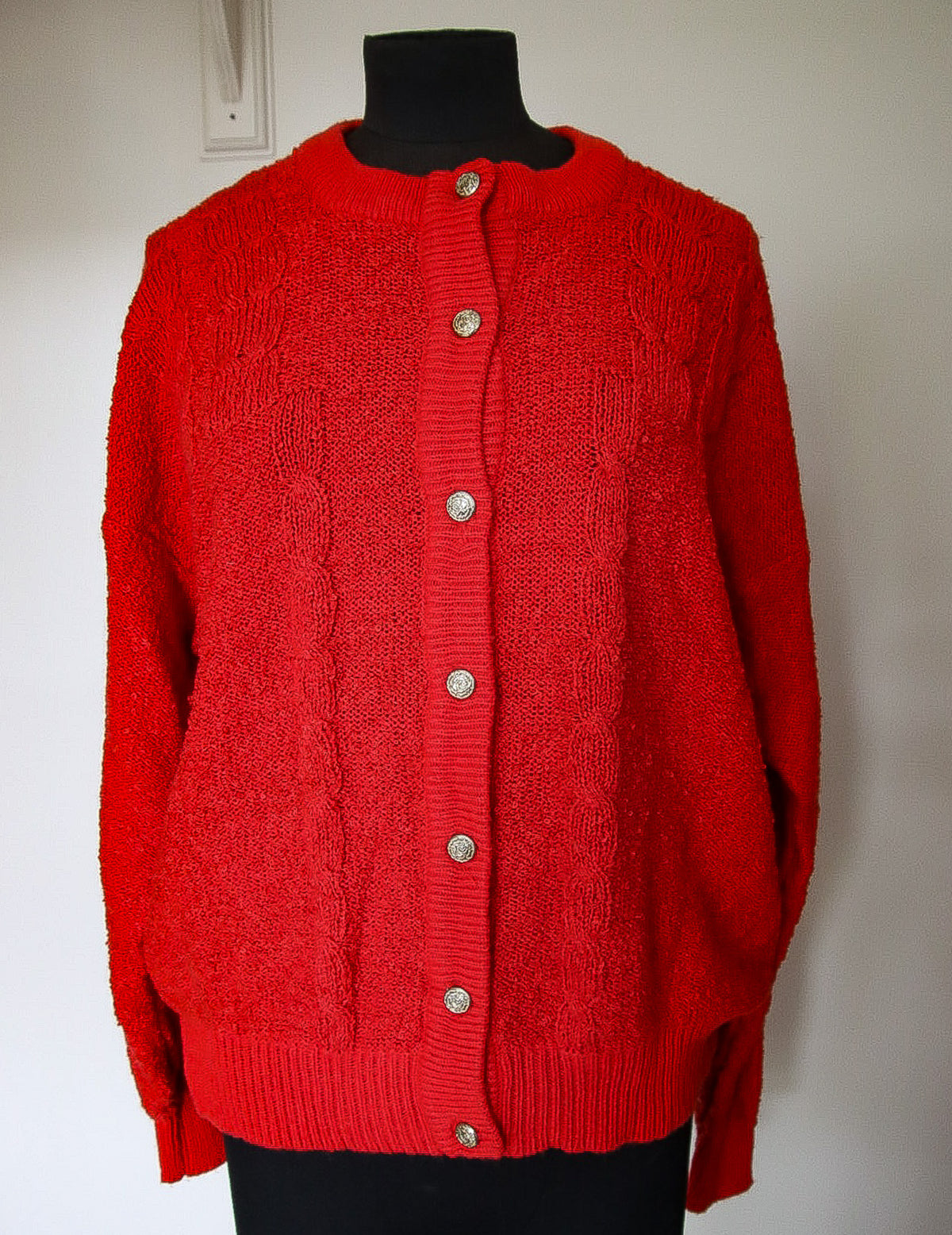 Cardigan rouge vintage