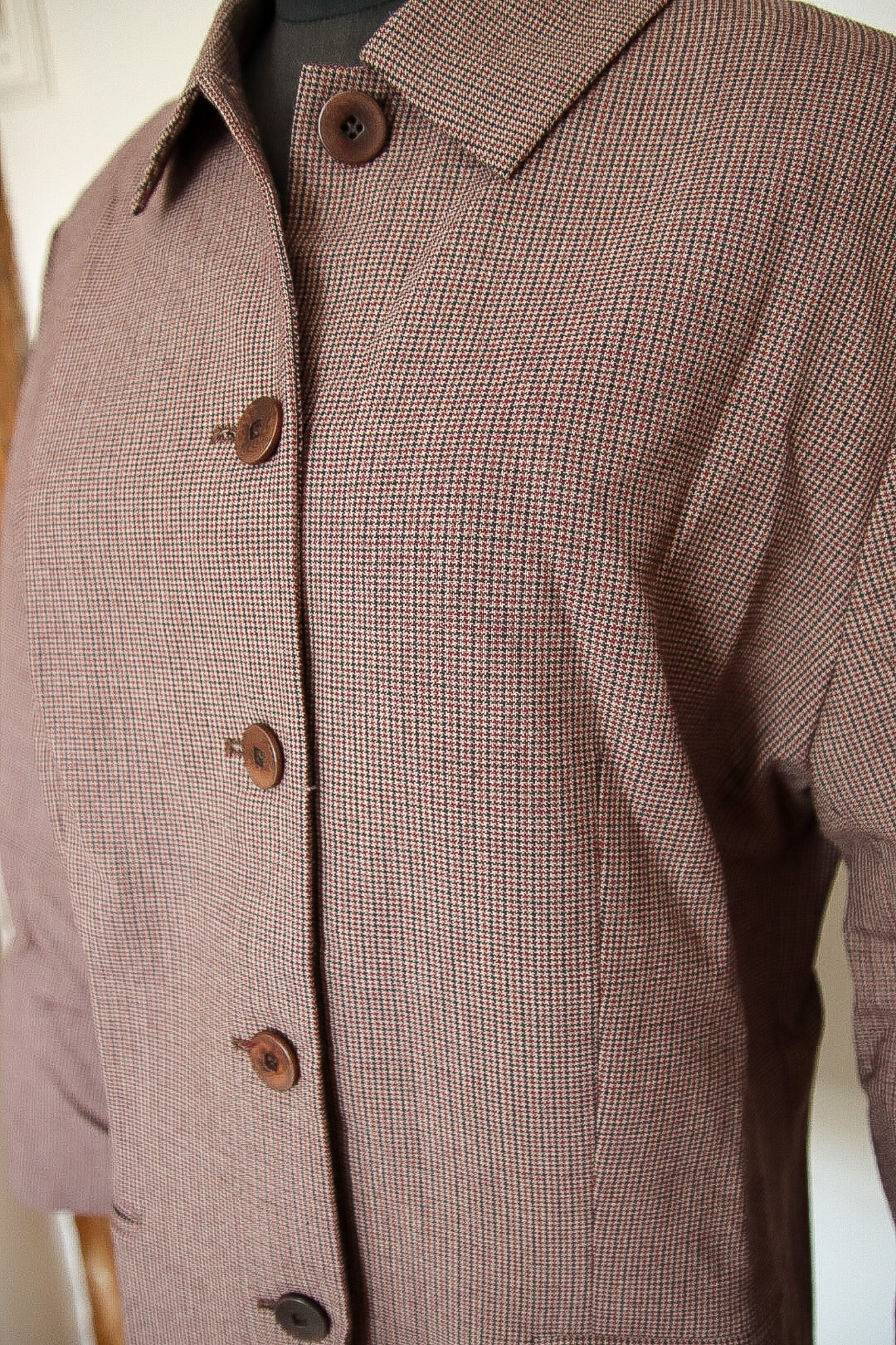 Blazer à carreaux vintage