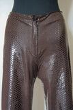 Pantalon marron écailles vintage