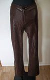 Pantalon marron écailles vintage