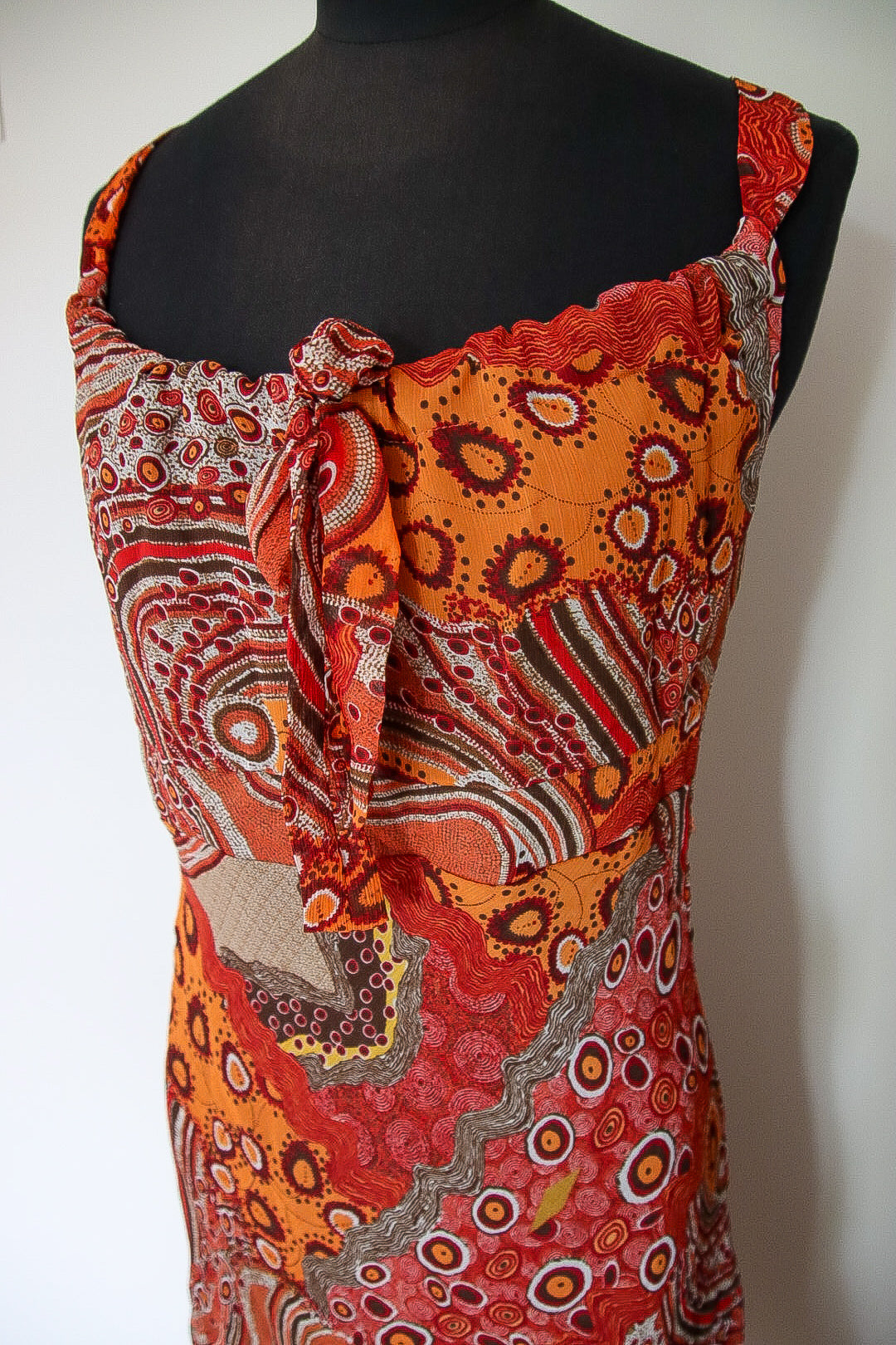 Robe orange vintage