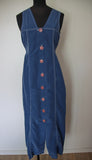 Robe bleu longue vintage