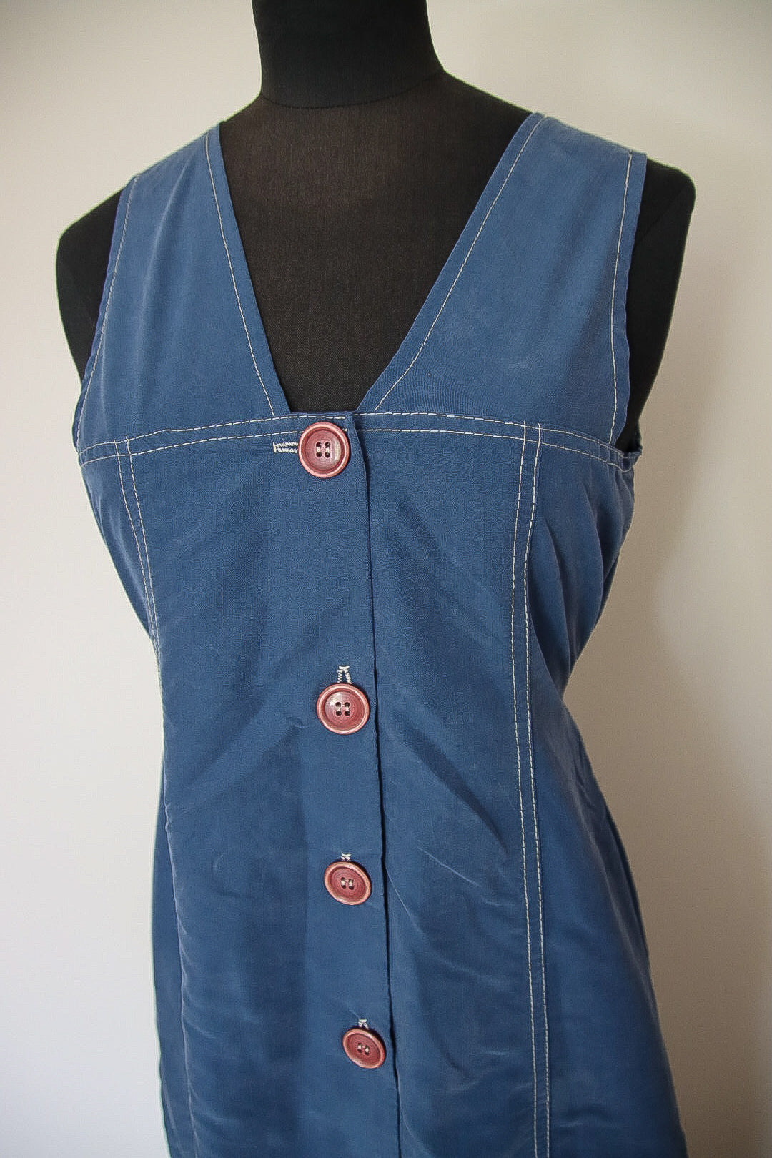 Robe bleu longue vintage