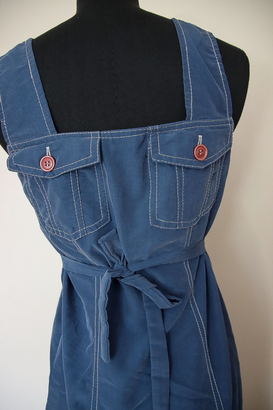 Robe bleu longue vintage